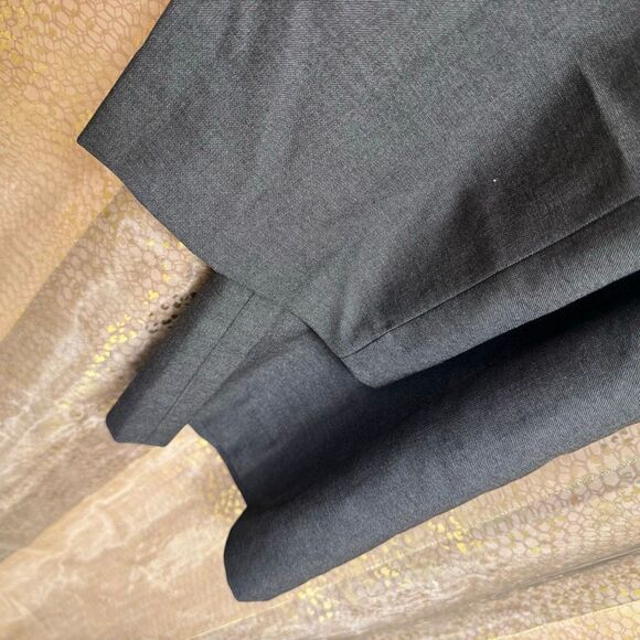 Calvin Klein Men's Jerome Charcoal Gray X Slim Fit Dress Suit Pants Flat Front 3 - Picture 5 of 9